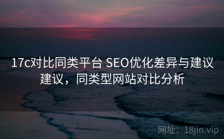 17c对比同类平台 SEO优化差异与建议建议，同类型网站对比分析  第2张