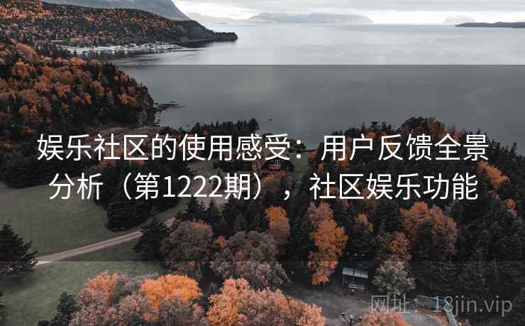 娱乐社区的使用感受:用户反馈全景分析(第1222期),社区娱乐功能