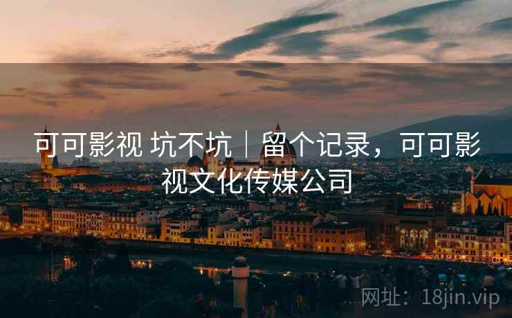 可可影视 坑不坑｜留个记录，可可影视文化传媒公司  第2张